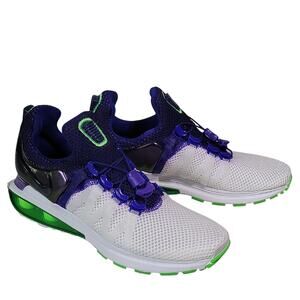 Nike Shox Gravity White Dark Violet Volt Athletic Low Top Sneakers Womens 7 NEW
